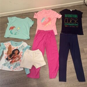 Lot Of 7 Piece Size 7-8T Girls Clothes Mixed Brands And Styles